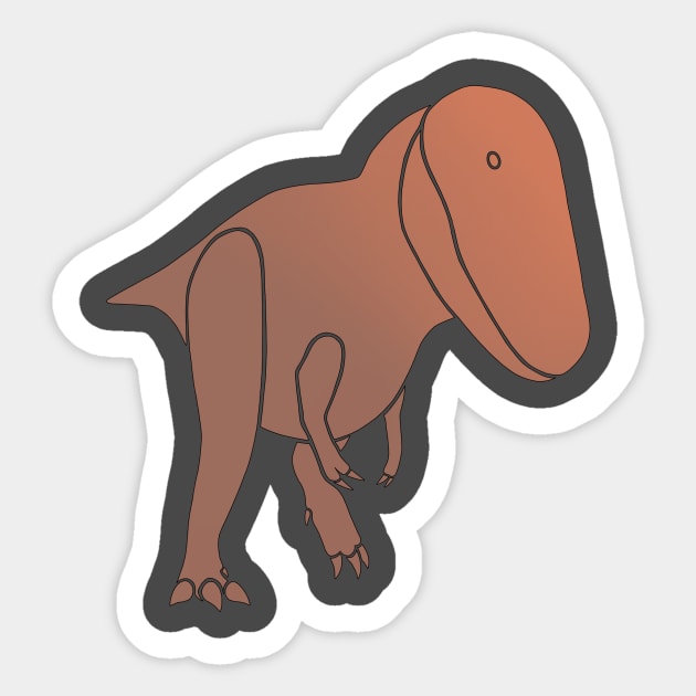 Tyrannosaurus rex Sticker by JunkArtPal